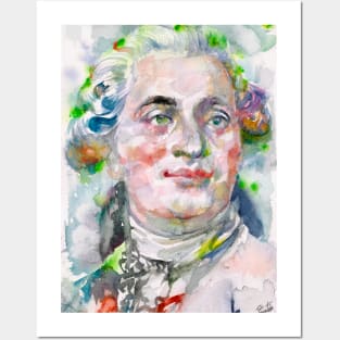 LOUIS XVI watercolor portrait Posters and Art